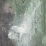 東島毅《Pale Green Ⅱ》2021年、アクリル・顔料・キャンバス、280×212.5cm